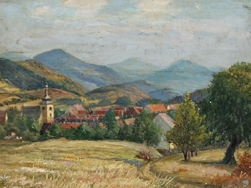 1876-Vratislav Vosatka - Vista sulla valle
